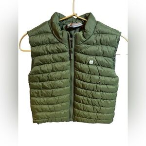 Mayoral Baby Puffer Vest 6M 68 CM Olive Green Lightweight Quilted Outerwear